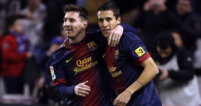 Cristian Tello jugó en el Barcelona con Lionel Messi. (FC Barcelona)