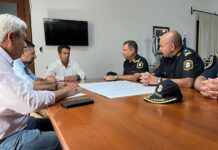 Arturo Rojas recibió al Superintendente de Seguridad para una mejor cobertura en zonas del distrito