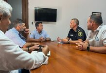 El nuevo Jefe de Bomberos se presentó ante el Intendente y recorrió el Centro de Monitoreo