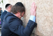 Javier Milei lloró en el Muro de los Lamentos y luego se reunió con el presidente Herzog para ratificar su condena a Hamas