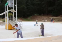 Se intensifican los trabajos en los espacios públicos del Balneario de San Cayetano