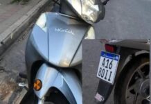 Robaron una moto en la entrada de la Cámara Comercial