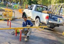 Se restauran los juegos de la Plaza Dardo Rocha