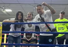 India Cafiel, una de las promesas del kickboxing necochense, fue campeona en Laprida