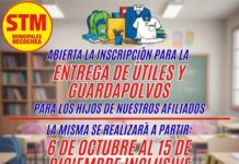 El STM abre la inscripción para entrega de útiles y guardapolvos