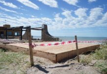 Demarcan sendas peatonales en Quequén y avanza la obra de Presupuesto Participativo en Costa Bonita