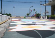 Se inaugura la intervención artística realizada sobre la Peatonal 83