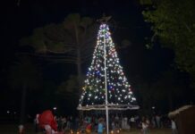 Quequén encendió su árbol de Navidad con un emotivo encuentro comunitario