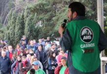 Trabajadores del Casino a favor de la subasta “para que las fichas se muevan”