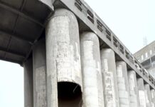 Terminal Quequén: cedió parcialmente la estructura de un silo de casi 100 años. Sólo hubo daños materiales