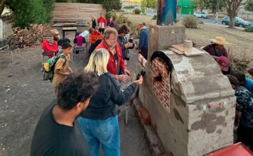 Con notable participación comunitaria se desarrolló el proyecto “Construcción de horno de barro”