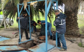 Obras Sanitarias recambió una bomba cloacal clave para el sistema sanitario de la ciudad