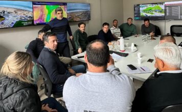 El Intendente y su equipo coordinan tareas ante la continuidad del alerta meteorológico en el distrito