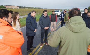 El Intendente se reunió con su par de San Cayetano y Vialidad para acelerar soluciones en la Ruta 228