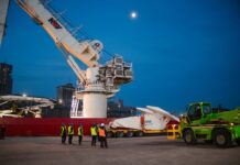 La operatoria del dia en Puerto Quequén: Las anclas