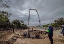Puerto Quequén refuerza el sistema de señalización del canal exterior con una nueva torre