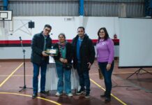 El Consorcio de Puerto Quequén colabora con la puesta en valor del gimnasio del CEF Nº 76 de Quequén
