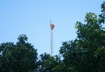 Comenzó el desmantelamiento de una torre fuera de servicio como paso previo a la reparación del techo del municipio