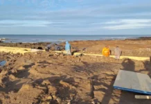 Intervención de Puerto Ciudad: comenzaron a reparar el caño de Punta Carballido