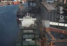 Visita de autoridades del Consorcio de Puerto Quequén al buque Seralia