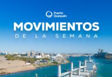 Movimientos de la semana en #PuertoQuequen: 6 buques