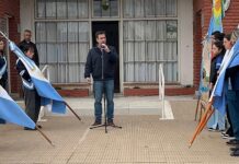 En el 117° aniversario de Claraz, el Intendente resaltó “el esfuerzo y la solidaridad” que forjaron al pueblo