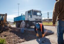 Avenida Almirante Brown: avanza la obra y ya se observa la transformación del principal acceso a Puerto Quequén