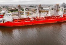 INNOVACIÓN TECNOLÓGICA Y SUSTENTABILIDAD EN PUERTO QUEQUÉN: ARRIBÓ EL BUQUE «SANTIAGO I» EQUIPADO CON MODERNAS VELAS DE SUCCIÓN