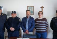 Se pusieron en funciones nuevas autoridades en los puestos de vigilancia de Claraz y el Balneario Los Ángeles